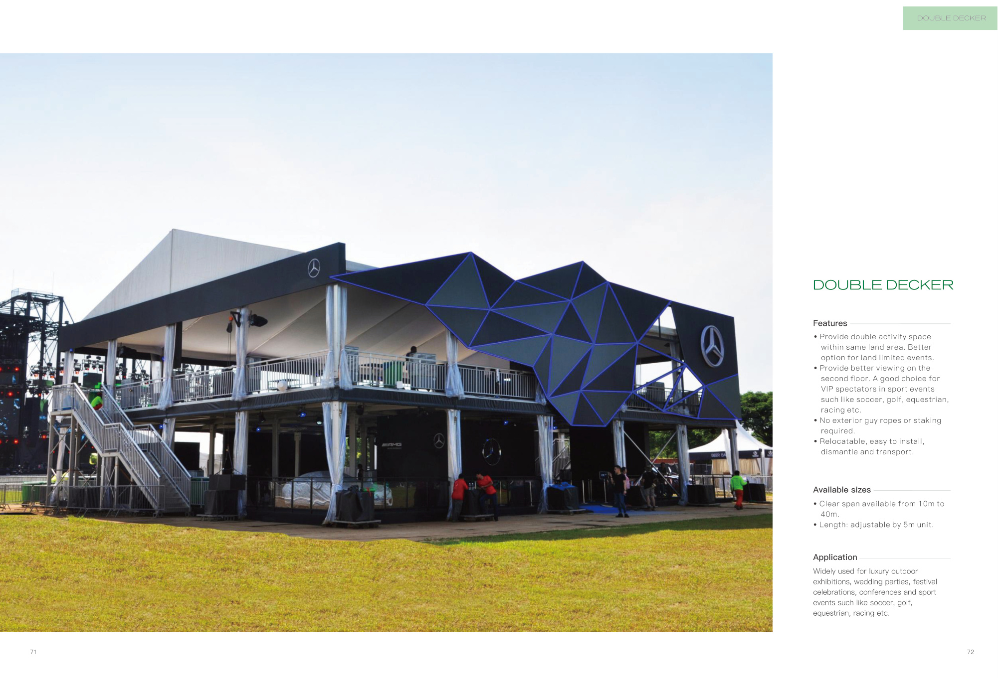 Double Decker Marquee Pavilion