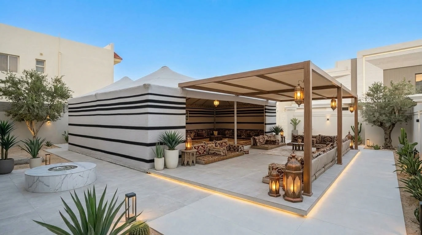 Traditional Arabian Majlis Tent